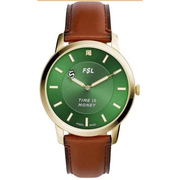 Fossil Men\'s Limited Edition Gold Tone Watch with Novelty Dial  The  Money Gang main image 8